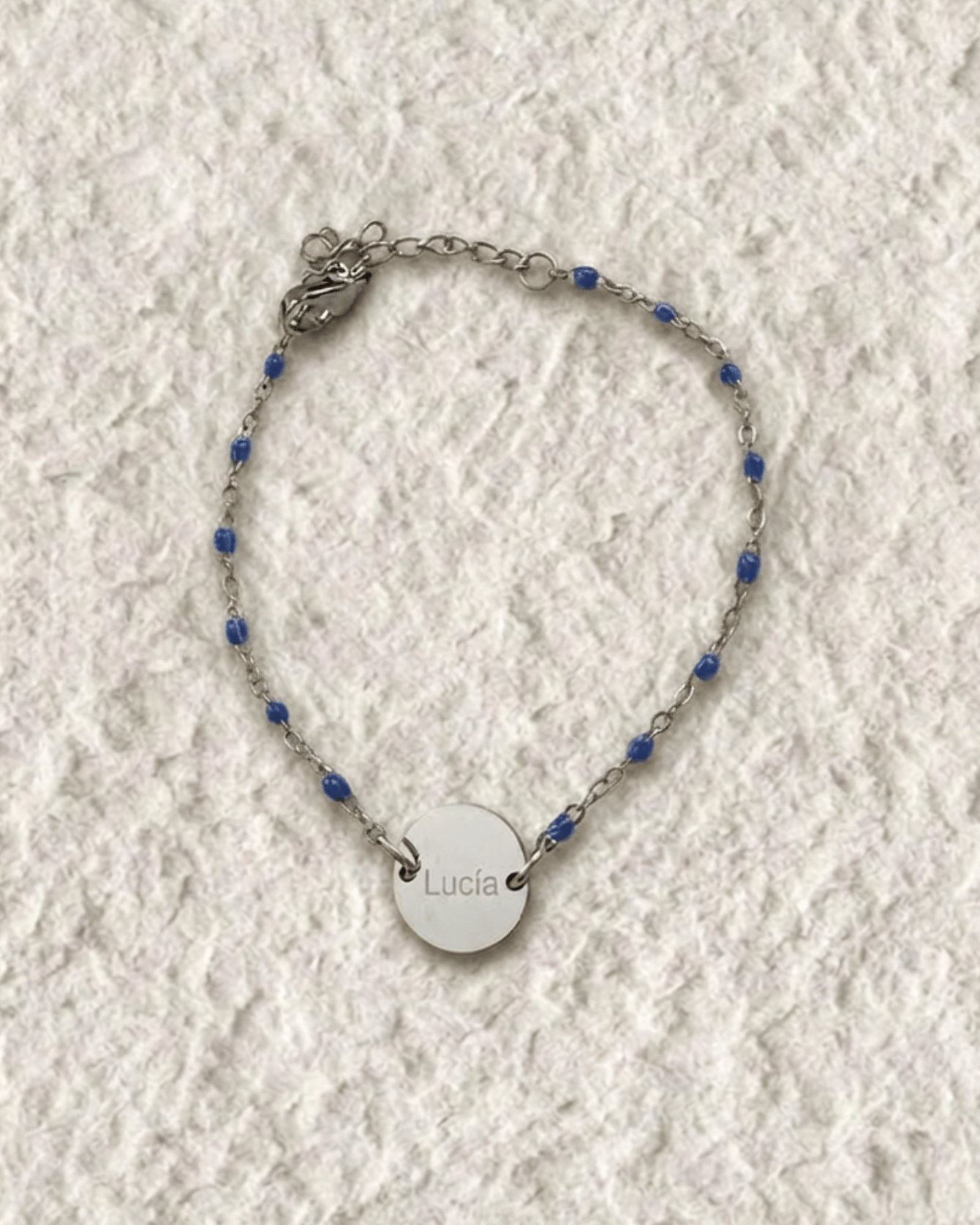 PULSERA COLORES + MEDALLA GRABADA