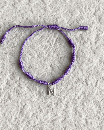 LUCKY KNOT BRACELET WITH ENGRAVED MEDAL