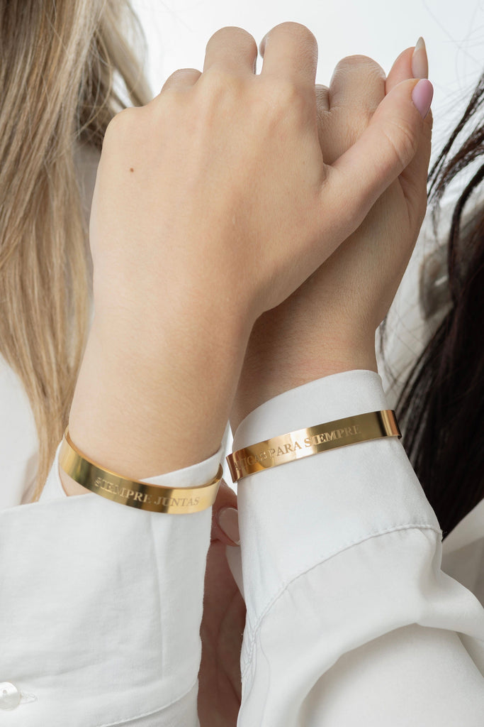 Pulsera esclava ancha personalizada