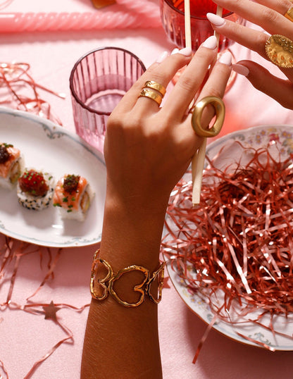 PULSERA ESCLAVA CORAZON RÍGIDA