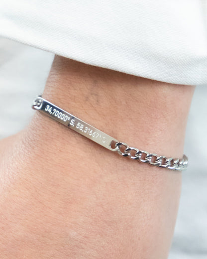 ESCLAVA HOMBRE GRABADA ESLABONES