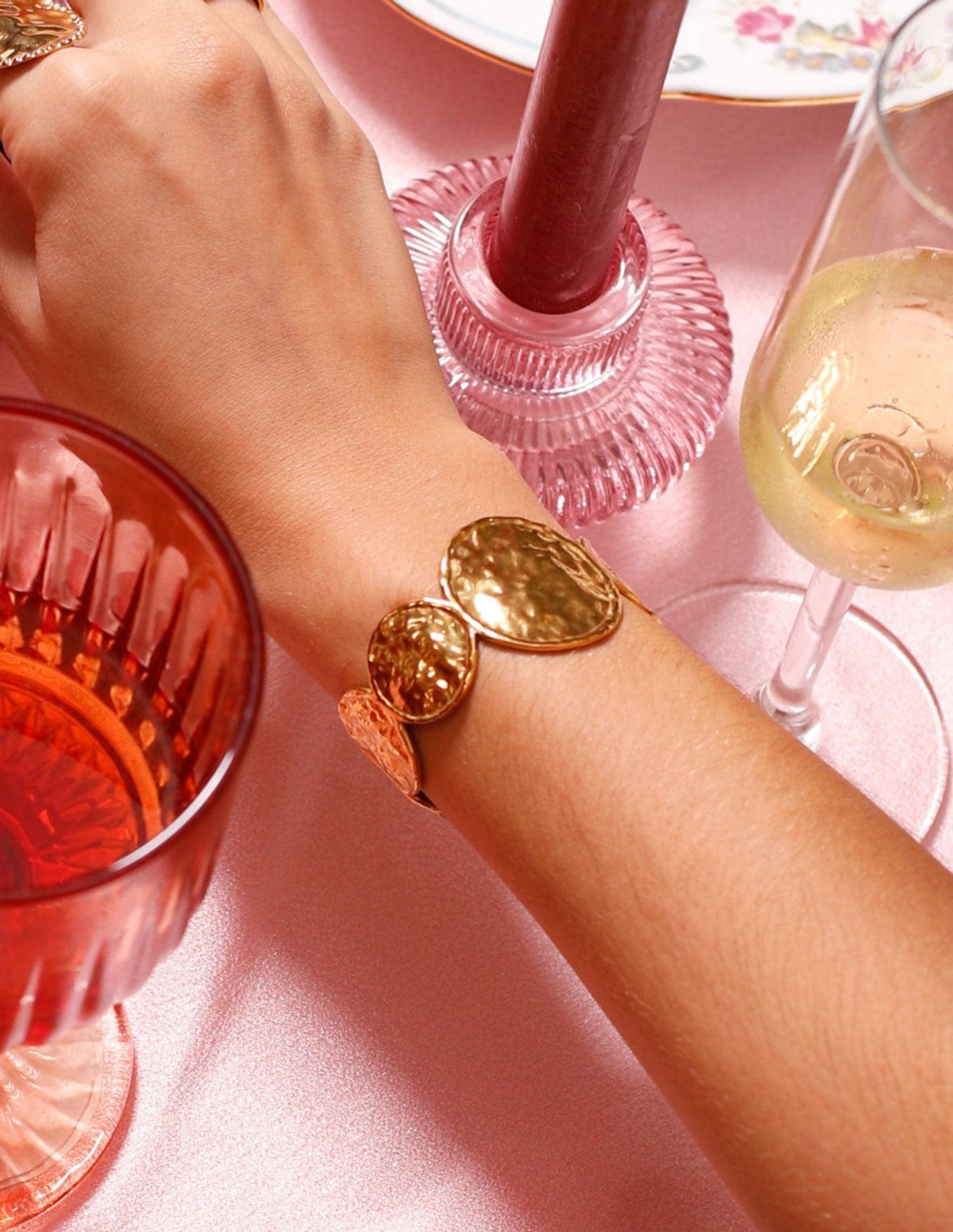 PULSERA ESCLAVA RÍGIDA MEDALLAS