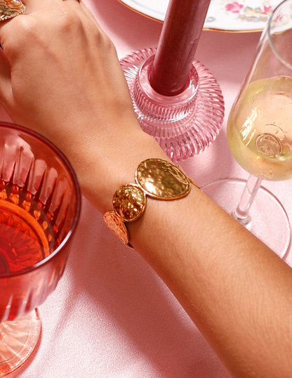 PULSERA ESCLAVA RÍGIDA MEDALLAS