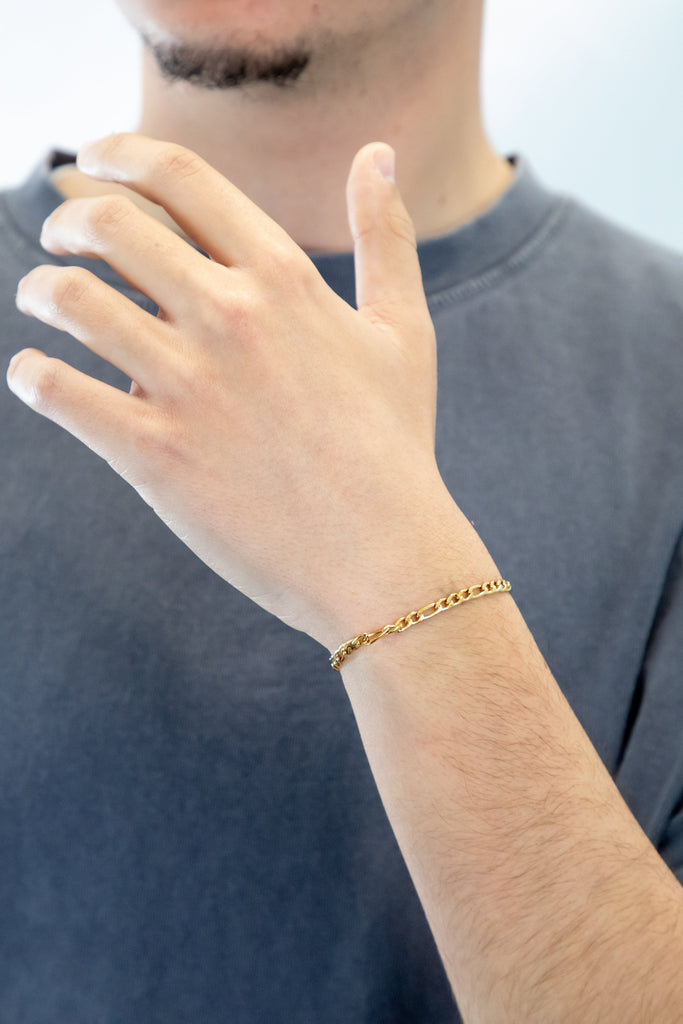 Pulsera eslabón clásico dorada