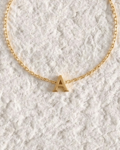 THIN BRACELET WITH INITIAL