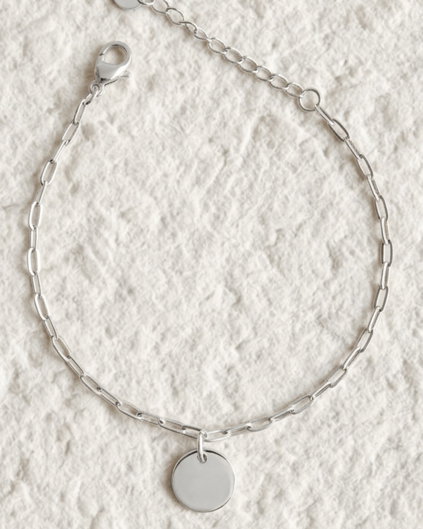 PULSERA GRABADA CON CADENA DE ESLABONES