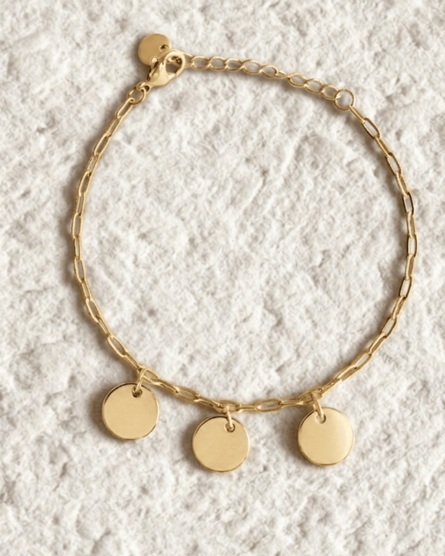 PULSERA GRABADA CON CADENA DE ESLABONES