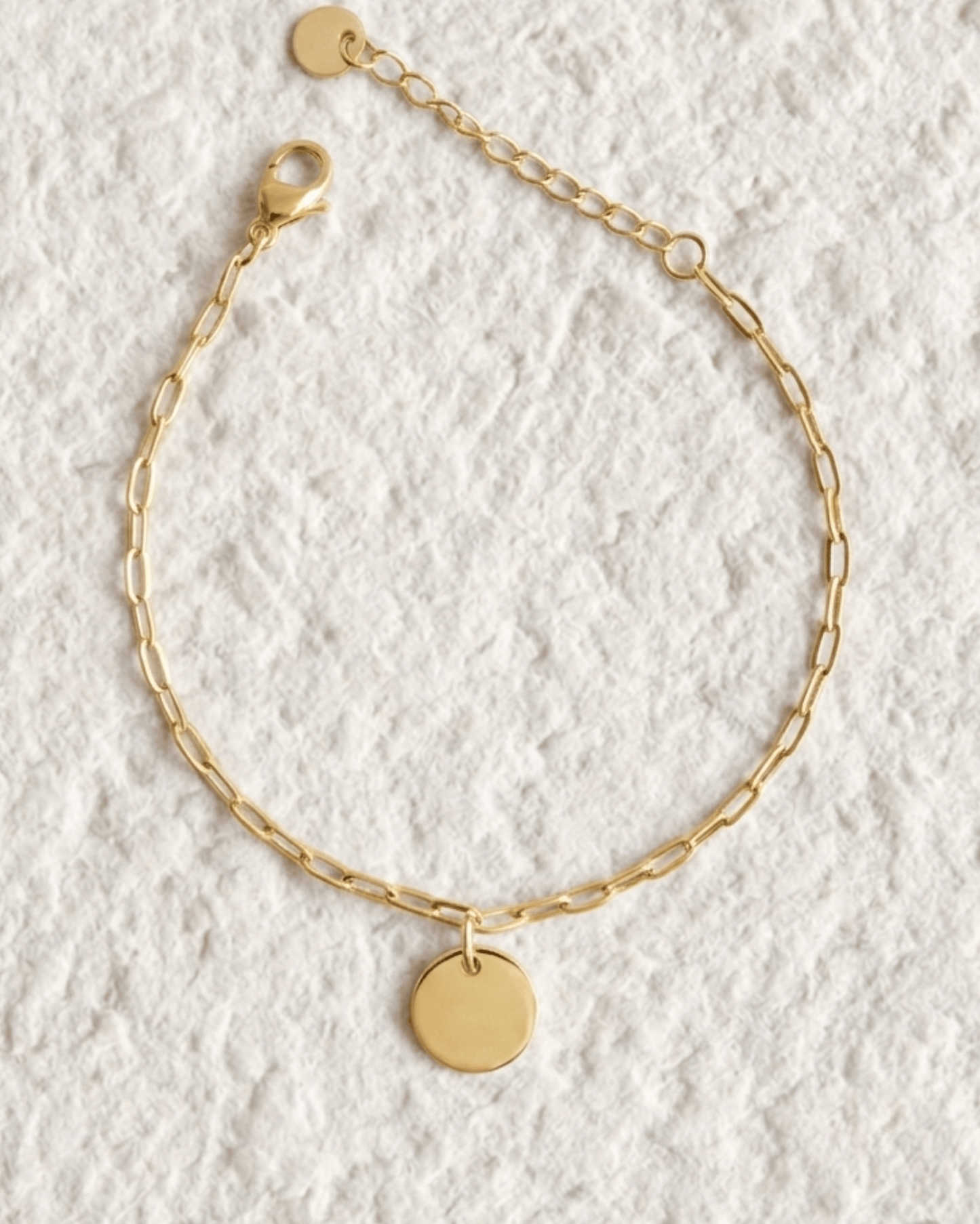 PULSERA GRABADA CON CADENA DE ESLABONES