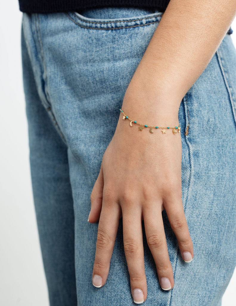 Pulsera luna estrella Marena