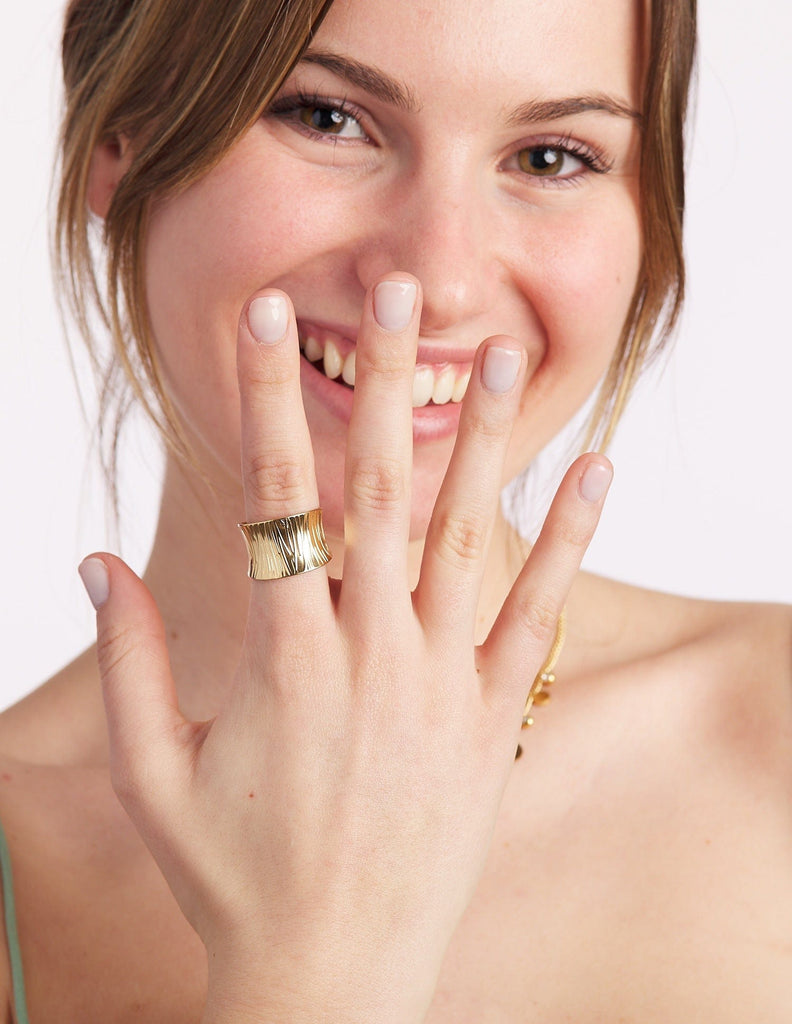 Anillo ancho ajustable Lorea
