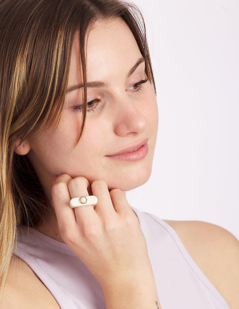 Anillo blanco Siara