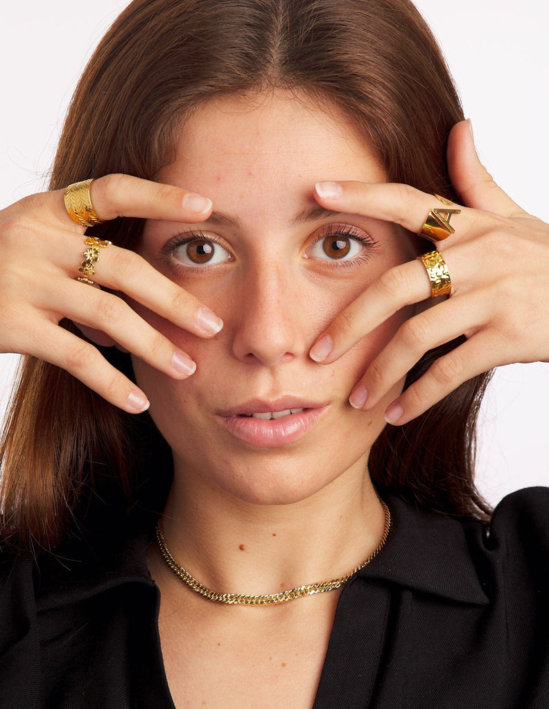 Anillo con flores Marta