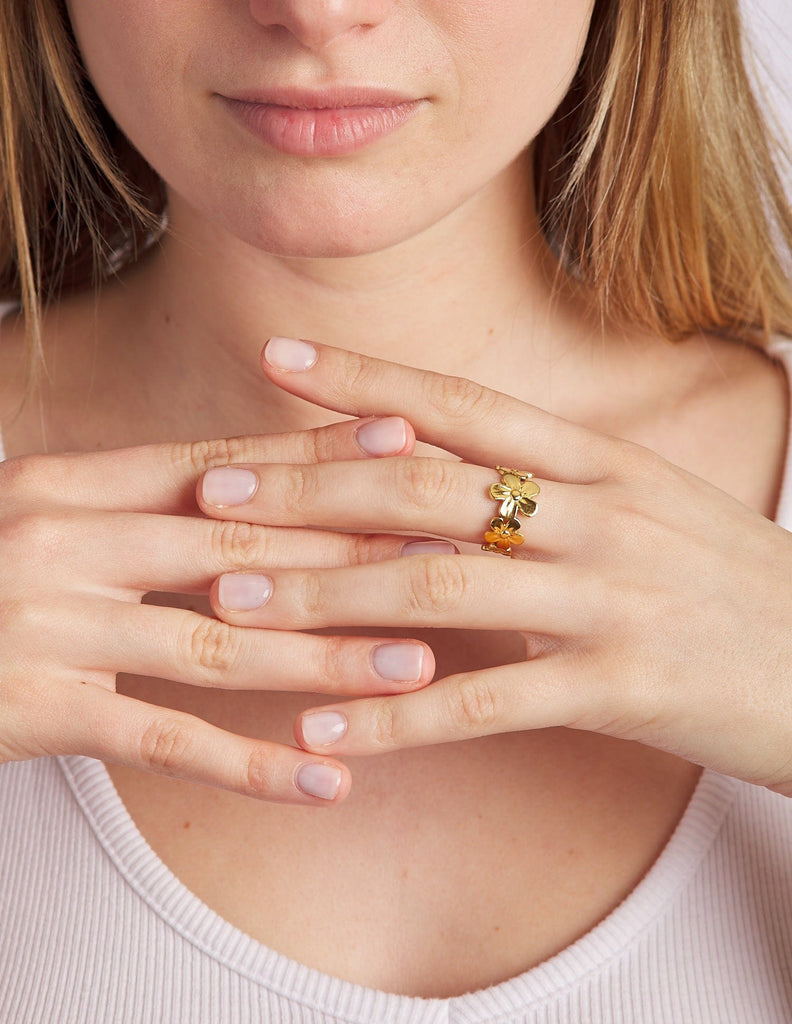 Anillo con flores Marta