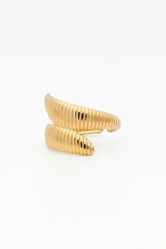 Anillo dorado ajustable ELVIRE