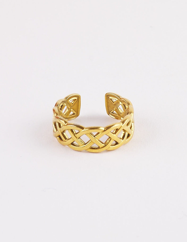 Anillo trenzado Marina