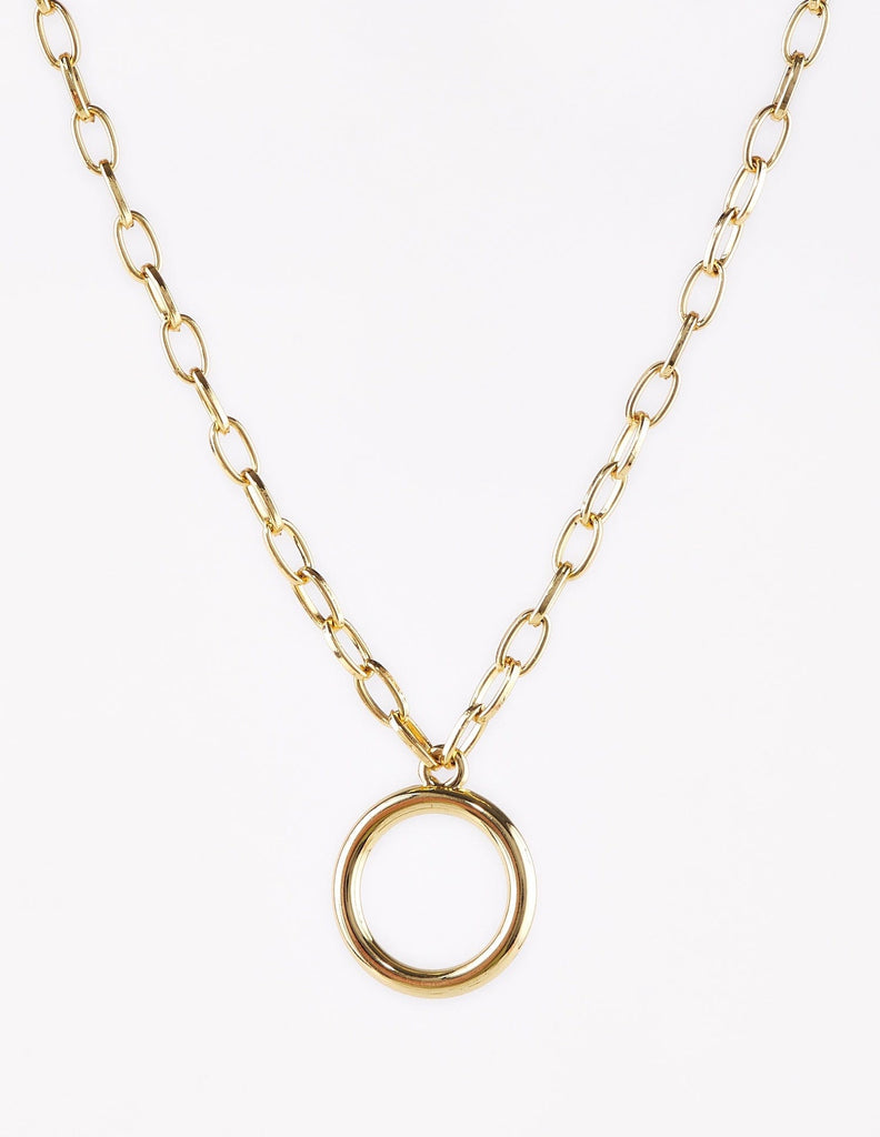 Collar con aro dorado Kora