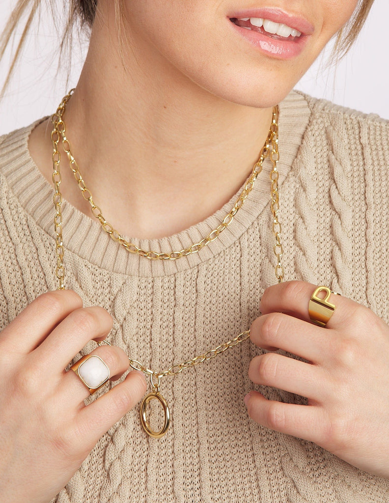 Collar con Eslabones Amarilis