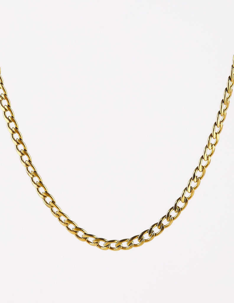Collar de cadena ancha Ginesta, en dorado