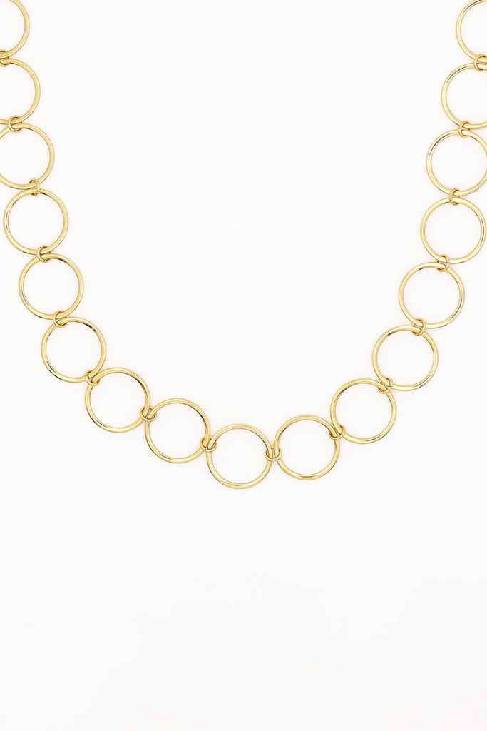 Collar dorado de circulos Lucile