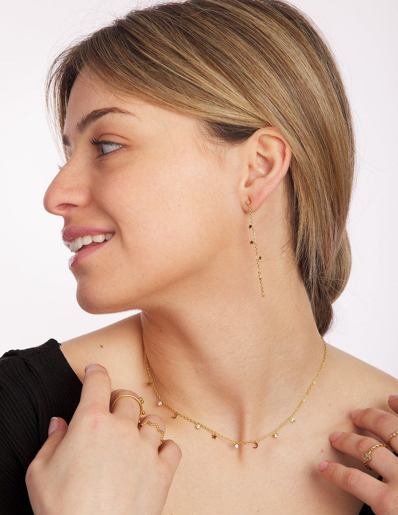 Collar estrellas y lunas Aroa