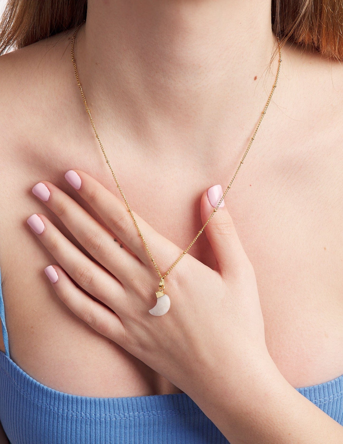 NYDIA MOONSTONE NECKLACE