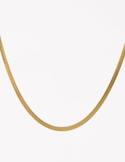 FLAT PLAIN FLORAL NECKLACE