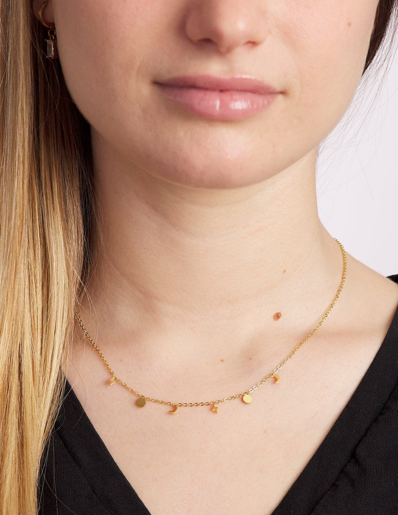 Collar rayos y lunas Estel