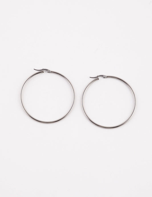 M JUDITH THIN HOOP EARRING