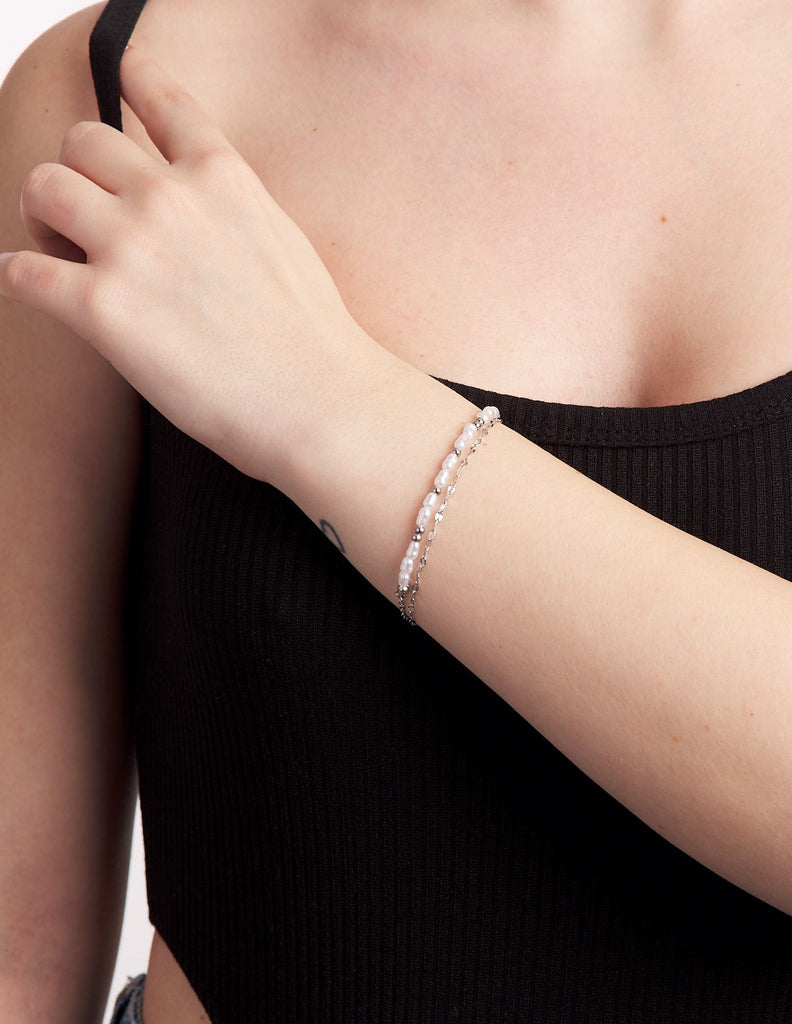Pulsera doble perlas Dakota