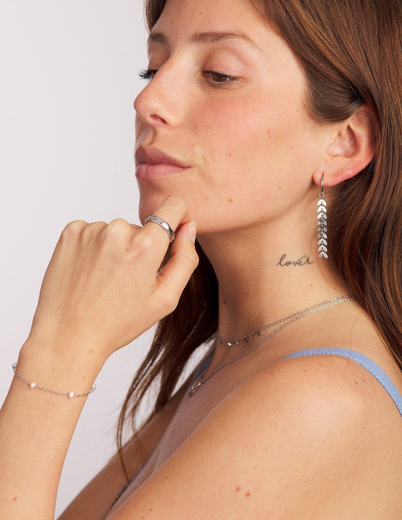 Pulsera fina perlas Verónica