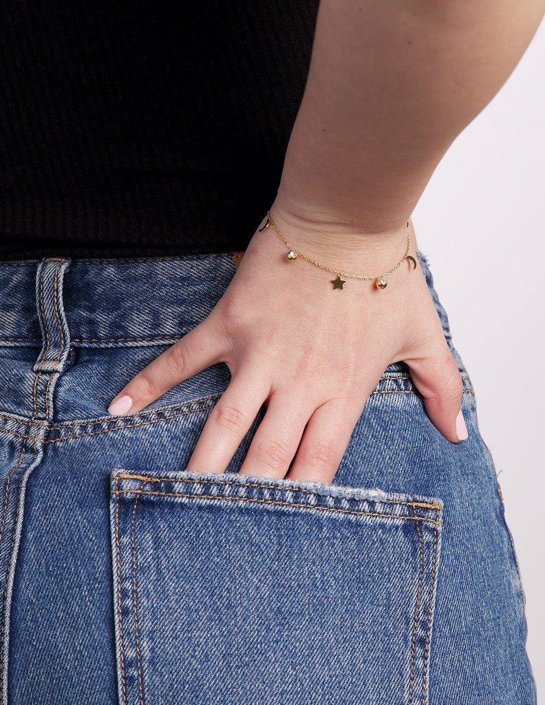 Pulsera lunas y estrellas Cel